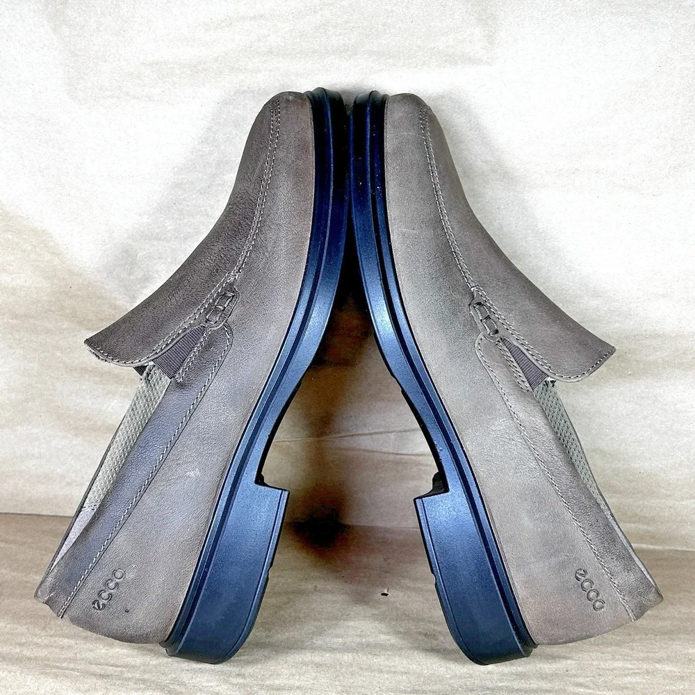 Ecco Men's US 9 - 9.5 EU 43 HELSINKI 2.0 Loafer Slip On‎ Taupe Leather Shoes